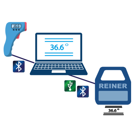 REINER jetStamp 1025 SenseApp with Bluetooth temperature sensor